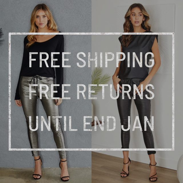 **FREE SHIPPING & FREE RETURNS EXTENDED UNTIL THE END OF JANUARY**