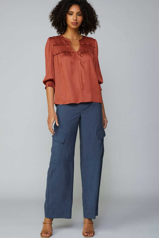 THE STYLE UP BLOUSE - ROSEWOOD