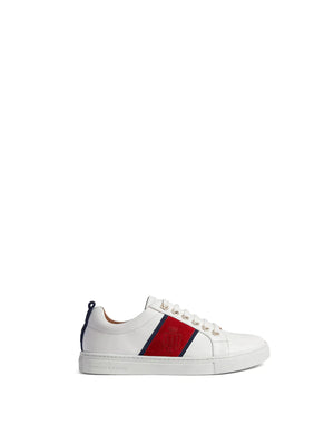 THE FAIRFAX & FAVOR CANNES SNEAKER - RED/NAVY