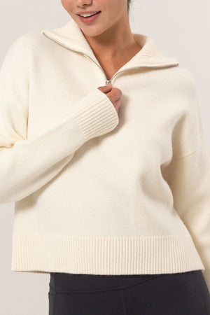 THE DELIVERY HALF ZIP KNIT