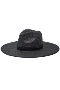 THE EMMA WIDE-BRIMMED HAT - BLACK