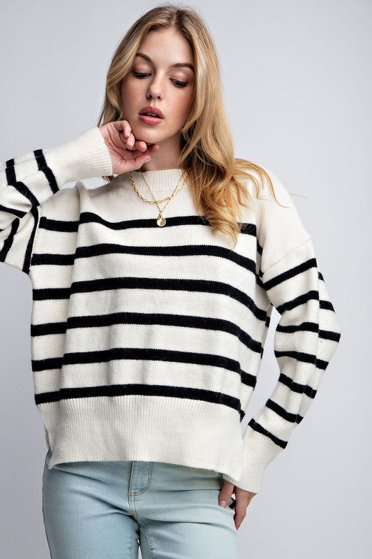 THE ROW STRIPED SWEATER