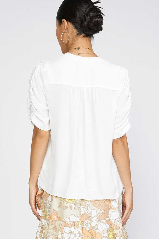 THE DAVICI WHITE BLOUSE