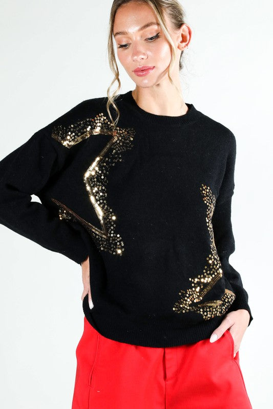 THE CONSTELLATION SEQUIN KNIT