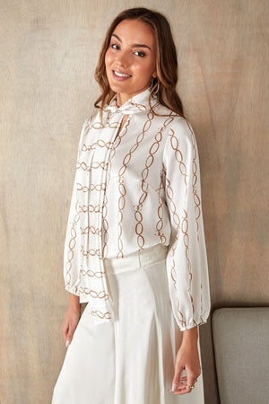 THE LUXE CHAIN BLOUSE