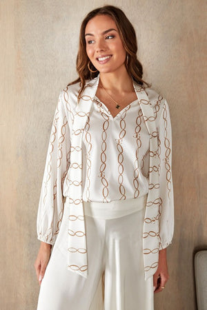 THE LUXE CHAIN BLOUSE