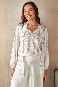 THE LUXE CHAIN BLOUSE