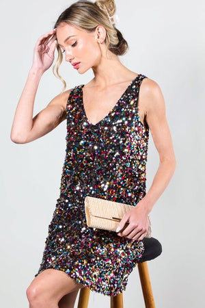 THE GLIMMER & SHIMMER SEQUIN DRESS - ONLINE EXCLUSIVE
