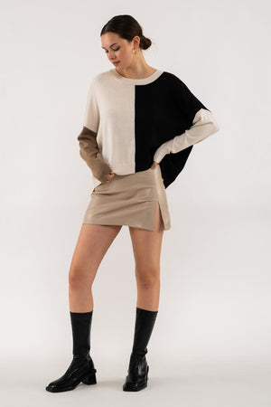 THE ESSENTIAL EDIT COLORBLOCK KNIT