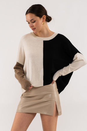 THE ESSENTIAL EDIT COLORBLOCK KNIT