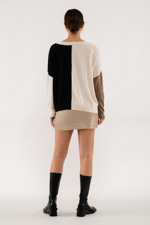 THE ESSENTIAL EDIT COLORBLOCK KNIT