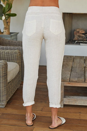 THE ESSENTIAL EDIT EVERYDAY ITALIAN PANT - WHITE