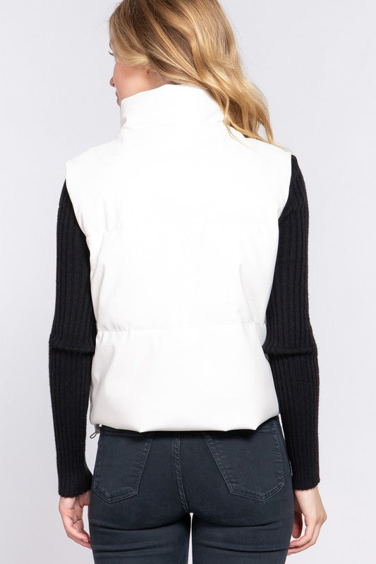THE MAKING IT HAPPEN VEST - IVORY