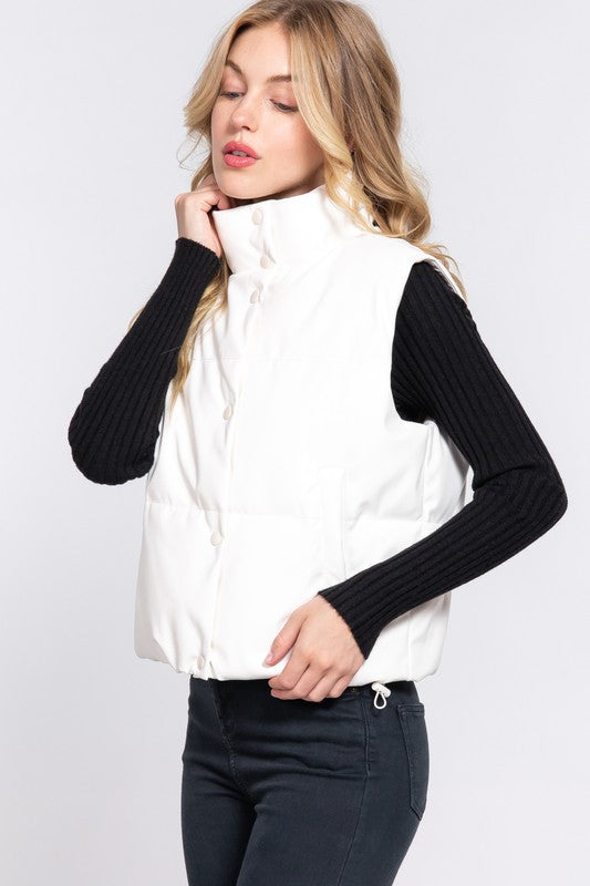 THE MAKING IT HAPPEN VEST - IVORY