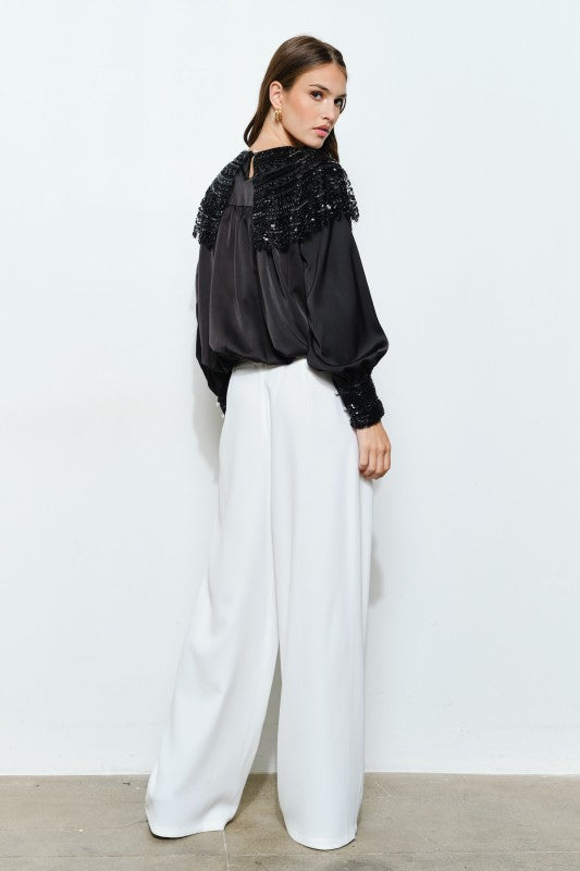 THE EFFORTLESS BEADED TOP