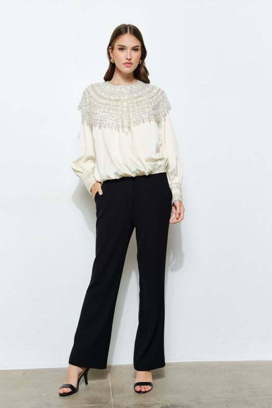 THE EFFORTLESS BEADED TOP