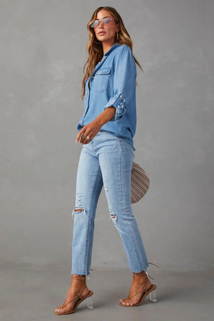 THE ESSENTIAL EDIT DENIM SHIRT