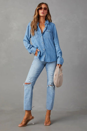 THE ESSENTIAL EDIT DENIM SHIRT