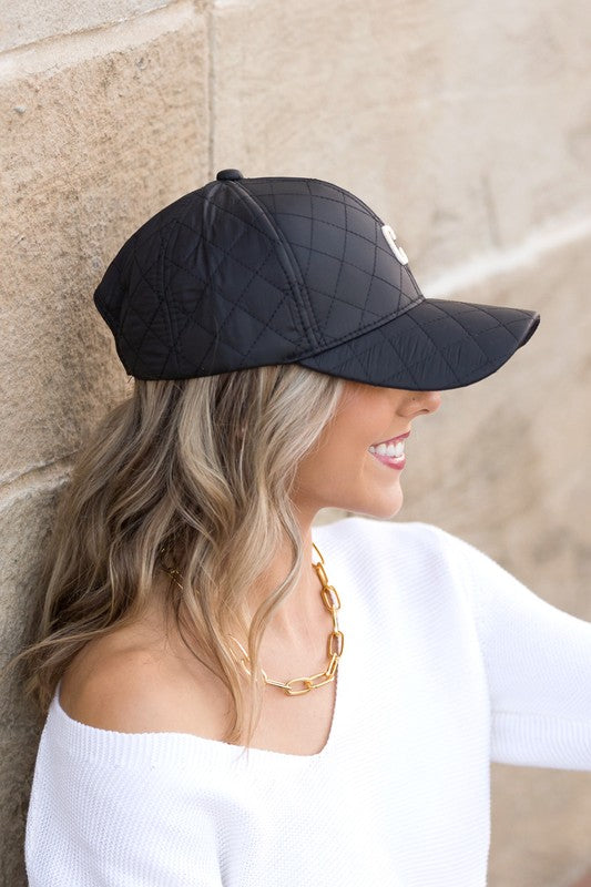 THE QUILTED CAP - BONE