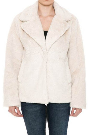 THE PLUSH DAYS FAUX FUR JACKET