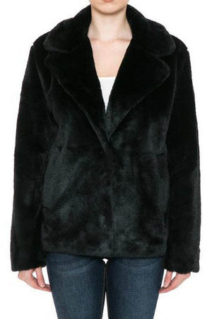 THE PLUSH DAYS FAUX FUR JACKET