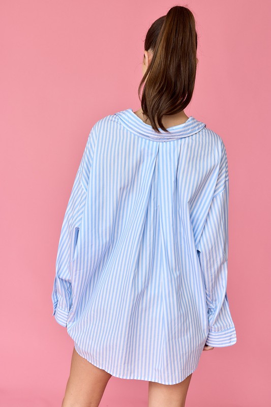 THE LUNA OVERSIZED STRIPE SHIRT