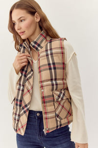 THE LUXE PLAID VEST