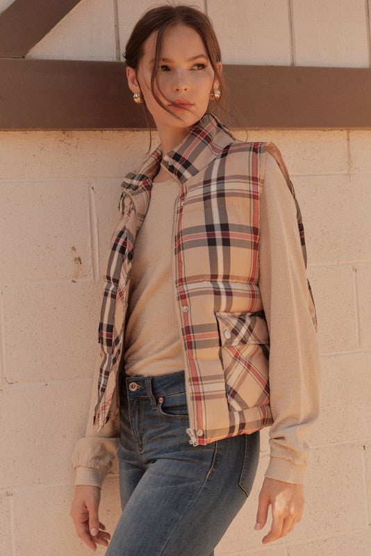 THE LUXE PLAID VEST