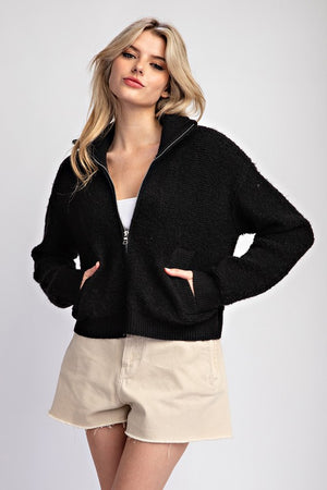 THE ESSENTIAL EDIT SWEATER JACKET