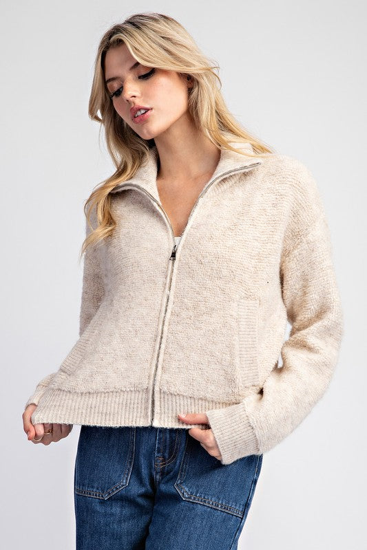 THE ESSENTIAL EDIT SWEATER JACKET