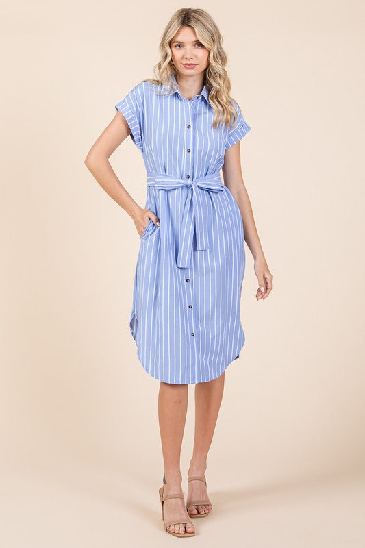 THE TAKE ME TO WIMBLEDON COTTON DRESS