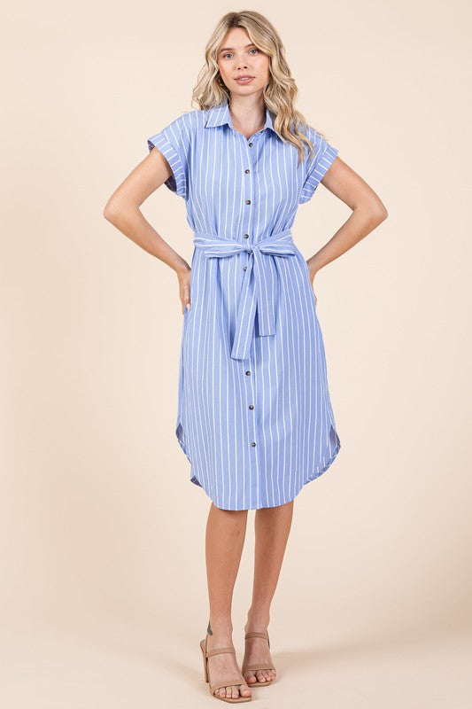 THE TAKE ME TO WIMBLEDON COTTON DRESS