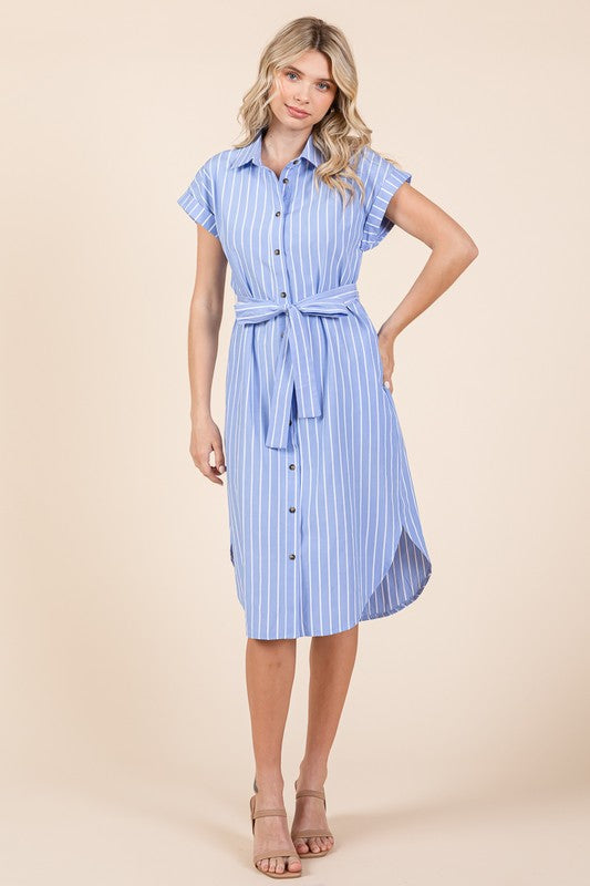 THE TAKE ME TO WIMBLEDON COTTON DRESS