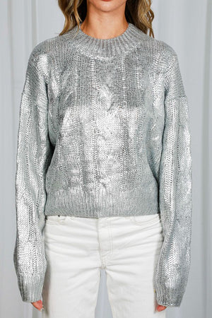 THE SHINE LIKE A DIAMOND KNIT - SILVER