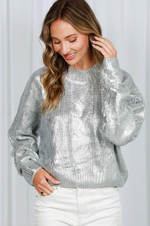 THE SHINE LIKE A DIAMOND KNIT - SILVER