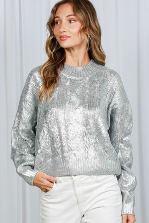 THE SHINE LIKE A DIAMOND KNIT - SILVER