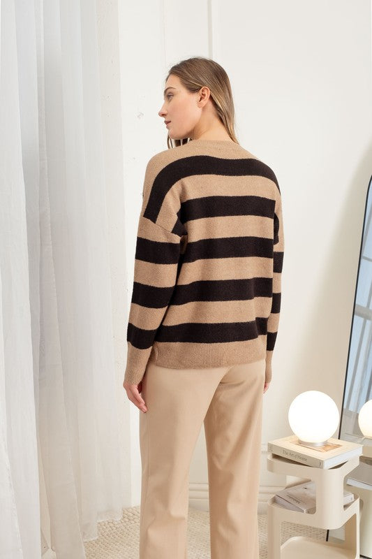 THE THEORY STRIPE KNIT