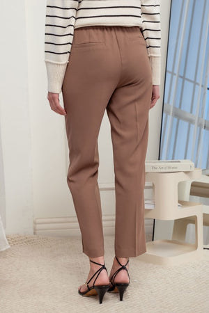 THE ESSENTIAL EDIT CIGARETTE PANT - TAUPE