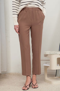 THE ESSENTIAL EDIT CIGARETTE PANT - TAUPE