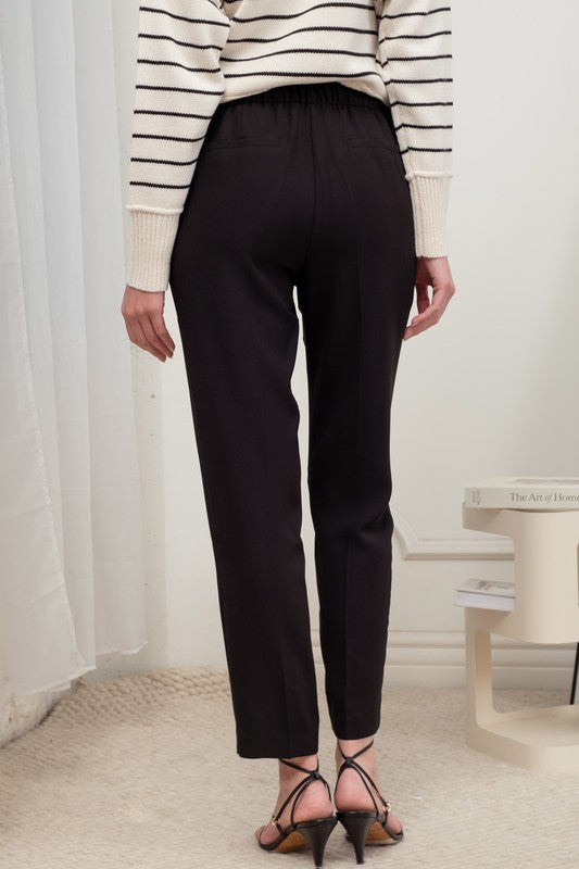 THE ESSENTIAL EDIT CIGARETTE PANT - TAUPE