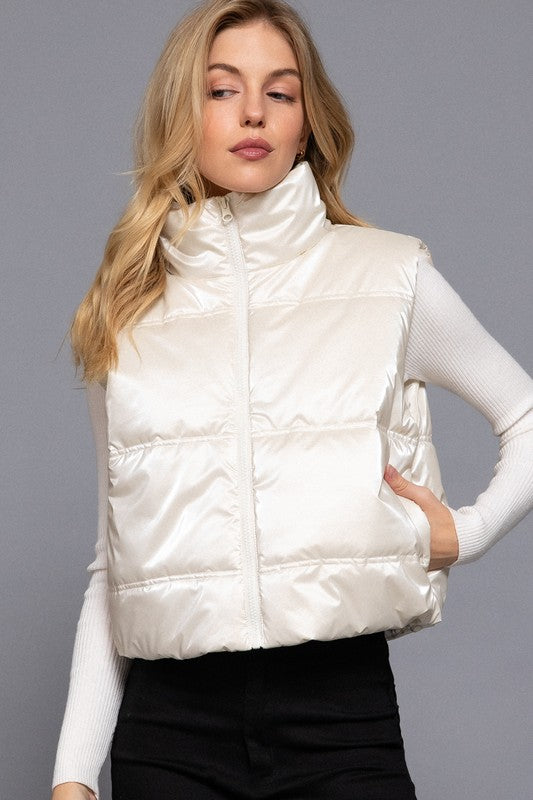 THE ELEVATE VEST - SNOWY IVORY