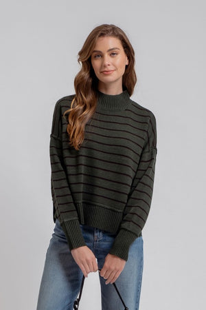 THE VERSION STRIPED KNIT - OATMEAL