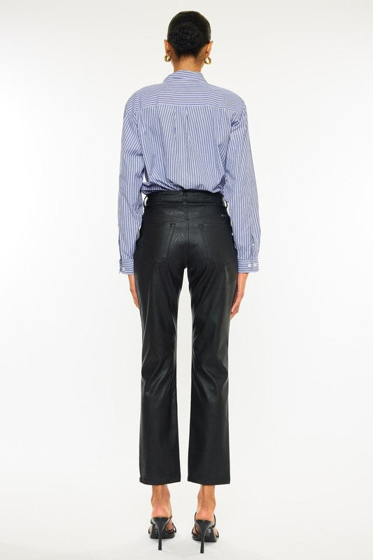 THE ESSENTIAL EDIT FAUX LEATHER PANTS
