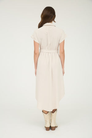 THE ESSENTIAL EDIT MIDI SHIRT DRESS