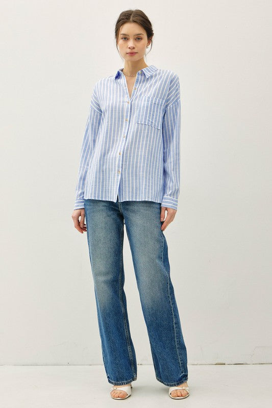 THE LIFE LATELY STRIPED SHIRT