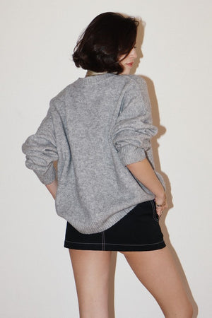 THE BARN TIME IS THE BEST TIME SWEATER - GREY