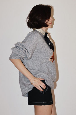 THE BARN TIME IS THE BEST TIME SWEATER - GREY