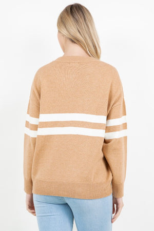 THE CLUBHOUSE CREW NECK SWEATER - CAMEL