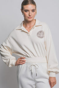 THE WEAR IT POLO SWEAT - ECRU