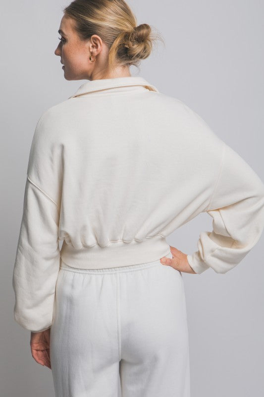THE WEAR IT POLO SWEAT - ECRU